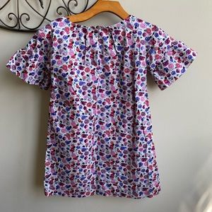 Girls Tea Collection Ruffle Sleeve Dress